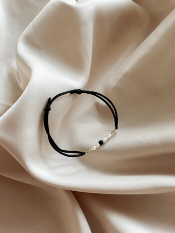 Šnúrkový náramok Minimalist Pearl