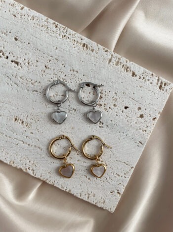 Náušničky Hoops heart